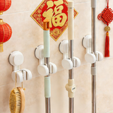 太力 吸盘拖把挂钩夹挂架卫生间免打孔扫拖把卡扣固定器2个装