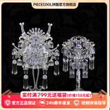 拼酷苗银冠饰苗族银饰3D立体金属拼图创意摆件生日新年送女朋友礼物 苗银套装（发冠+项链）