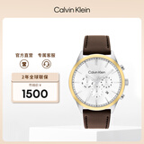 Calvin KleinCK手表型动款皮带石英三眼计时男表生日新年礼物男25200381
