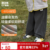 Kocotreekk树儿童裤子保暖加厚儿童抓绒裤男女童工装裤秋冬季长裤