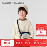 巴拉巴拉童装小童大童毛衣套头2025新款秋冬装打底衫男童女童撞色学院风潮