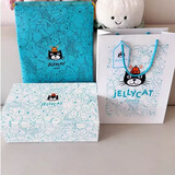 Jellycat吉利猫英国专属礼品盒磁吸翻盖礼盒玩偶送礼袋套装防尘袋圣诞礼盒 小号飞机盒三件套（飞机礼盒+手提袋+防尘袋） 单买也包邮发货，本商品为外包装商品