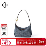 CASSILE卡思乐单肩包女牛仔通勤大容量轻奢腋下包生日情人节礼物