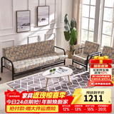 天坛家具沙发床两用经典可折叠布艺沙发现代简约单人沙发组合 单人位 长715mm宽780mm高800mm