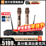 BBS CT-6【顶奢真分集】无线话筒麦克专业演出一拖二专业教学专用演出麦克风舞台主持KTV家庭卡拉OK