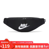 耐克（NIKE）男女腰包 单肩包斜挎包胸包休闲包DB0490-010 黑