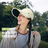 蕉下（beneunder）帽子女秋冬棒球帽遮阳帽鸭舌帽大帽檐防紫外线帽子冬季男BM530白