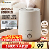 小熊（Bear）加湿器家用卧室 桌面大雾量办公室空调房轻音 母婴幼儿空气净化抑菌加湿器小型 JSQ-C45U1年会礼品