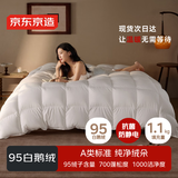 京东京造杜唯朵95%白鹅绒被 冬季被子羽绒被冬被-冬被1.1kg填充2.2*2.4m