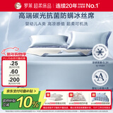 罗莱家纺 母婴A类冰丝席【可机洗】抗菌防螨凉席两件套 蓝120*200
