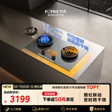 方太【定时防干烧适老灶】03-TEK20-G灰 燃气灶天然气 家用嵌入式5.2kW 70%热效率猛火灶 烟灶联动