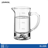 乐唯诗（LOVWISH）白酒杯分酒器套装家用小酒杯一口玻璃商用二两2量带刻度100ml酒盅 观山分酒器【1只装】带刻度100ml