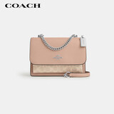 蔻驰（COACH）【品牌直供】女士KLARE小号斜挎风琴包沙黄/灰褐CV978礼物次日达