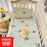 双层纱床垫宝宝小褥子全棉纯棉拼接床软垫儿童幼儿园睡垫婴儿褥子 熊猫读书【单件床垫】 60*200cm