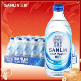 三麟旋盖版苏打水350ml*24原味苏打汽水0糖0脂0卡气泡水整箱装