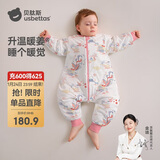 贝肽斯婴儿睡袋暖姜恒温儿童分腿睡袋婴幼儿防踢被睡衣四季双层 凤鸾S