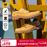 卡特（CAT）低帮大黄靴休闲皮鞋男鞋科罗拉多系列防泼水牛皮面户外单鞋通勤鞋 黄色P111542 40