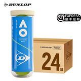 邓禄普（DUNLOP）网球 澳网网球AO比赛用球罐装初学进阶专业训练高弹耐打练习网球 澳网整箱24筒胶罐 601601