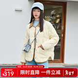 坦博尔羽绒服女秋冬新款轻薄短款小个子翻领韩版百搭外套TD236266 黄油蜜 XS 155/80A（建议体重115斤以内）