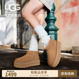 UGG冬季女士经典迷你纯色厚底纯色保暖休闲短筒雪地靴1135092 CHE | 栗色 36