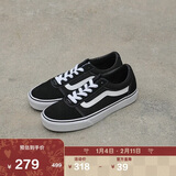 VANS万斯范斯官方 线上专售Ward黑色个性街头复古百搭女鞋板鞋 黑色 34.5 