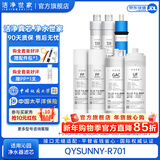 洁净世家适用沁园净水器滤芯10寸款RO-185/RU185系列全套PP棉活性炭反渗透膜 QR-RL-701A【全套7支】