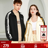卡帕（Kappa）背靠背经典串标外套情侣男女秋运动卫衣休闲开衫夹克K0CY2WK21D
