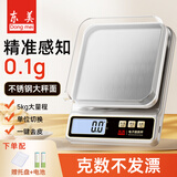 东美（Dongmei）电子秤厨房秤家用烘焙克重秤小型高精度不锈钢秤面食物克重称中药咖啡精准0.1g