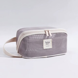 百草园化妆包枕头包便携外出化妆品收纳包大容量洗漱包旅行收纳袋紫色