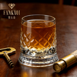 梵卡奇（FANKAQI）轻奢高档江户切子洋酒杯高颜值水晶玻璃威士忌杯套装乔迁结婚礼物