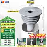 海立厨房下水道防臭封口神器卫生间洗衣机水管防溢水硅胶密封塞圈F75