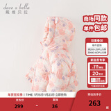 戴维贝拉（DAVE＆BELLA）儿童羽绒服女童上衣男童羽绒衣冬装新款宝宝衣服保暖小童外套 小兔印花【现货】DB4238127 90 cm（建议身高80-90cm）