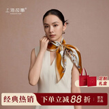 上海故事真丝丝巾100%桑蚕丝素绉缎礼盒款送妈妈新年礼生日礼物女围巾围脖