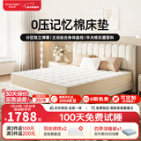 甜秘密（SweetNight）护脊大师席梦思床垫 凝胶记忆棉 独立弹簧床垫1.8x2米 可定制可拆 护脊大师A款 【独立袋+双面睡感 】 25cm厚 1.8米*2米