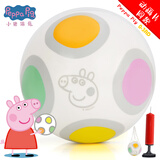 亚之杰玩具小猪佩奇儿童玩具球篮球足球皮球拍拍球0-3岁动画款生日新年礼物