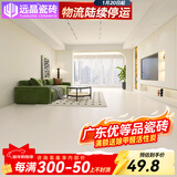 远晶800x800天鹅绒瓷砖奶油风柔光客厅地板砖餐厅阳台北欧广东卧室 奶白-800RG012-附录G 3C认证 800x800mm