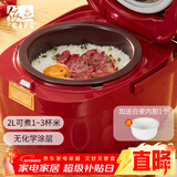 依立无涂层紫砂内胆多功能2升1-2人家用3-4个人电饭煲电饭锅智能柴火饭煲仔饭煮粥煲汤锅预约定时商用 FB2-1单胆 2L 限时送陶瓷内胆1个