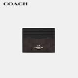 蔻驰（COACH）【品牌直供】女士迷你便携式卡包证件包深棕色CZ286礼物