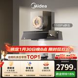 美的（Midea）【蒸汽洗AK7PRO】抽吸排油烟机家用28风量大吸力 顶侧一体 自清洁高温蒸汽洗吸脱排烟机以旧换新