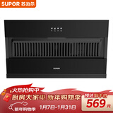 苏泊尔（SUPOR）抽吸排油烟机家用侧吸式不碰头纤薄机身经典按键操作老式厨房脱排简易操作 DJ07