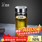 希诺单层玻璃杯男家用商务办公泡茶杯子便携车载水杯XN-6015 280mL