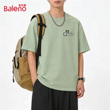 班尼路（Baleno）男士纯棉短袖T恤2026夏季新款宽松休闲男装上衣简约时尚百搭衣服