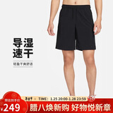 耐克（NIKE）男运动短裤 夏季梭织短裤休闲裤 跑步速干 DV9331-010 黑 L