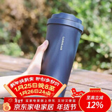 乐扣乐扣（LOCK&LOCK）保温杯遇见元气保温保冷咖啡杯男女高颜值水杯子550ML海蓝色