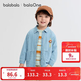 巴拉巴拉balaOne宝宝衬衫牛仔外套男童女童2025秋装宽松208325102203