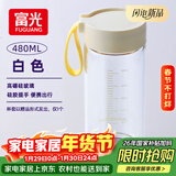 富光清然玻璃杯 高硼硅玻璃水杯子 女生便携牛奶咖啡高颜值茶杯480ml
