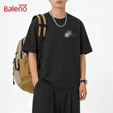 班尼路（Baleno）男士纯棉短袖T恤2026夏季新款宽松休闲男装上衣简约时尚百搭衣服