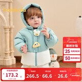巴拉巴拉童装婴儿羽绒服男童冬季女童短款外套儿童宝宝萌 粉绿40345 100 充绒量79g