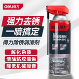 得力（deli）除锈剂金属快速清洗润滑油去锈防门响轴锁窗合页螺丝松动神器 精密除锈 可清洗电路板【450ml】
