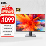 HKC 31.5英寸4K超清大屏幕P3广色域 广视角微边框 商用办公壁挂低蓝光不闪屏PS5台式电脑显示器T3252U